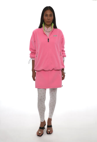 ASCHER PULLOVER FLEECE IN PINK
