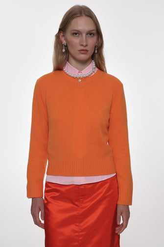 PINO CASHMERE SWEATER IN ORANGE