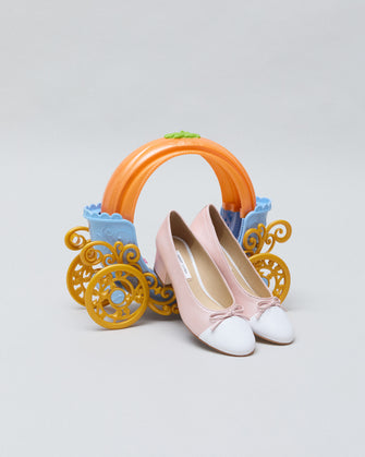 CAP TOE PUMP IN PEARL PINK