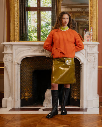 CARLOW SWEATER IN ORANGE