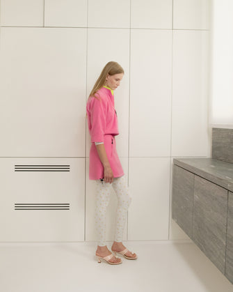 POLAR FLEECE SKIRT IN PINK