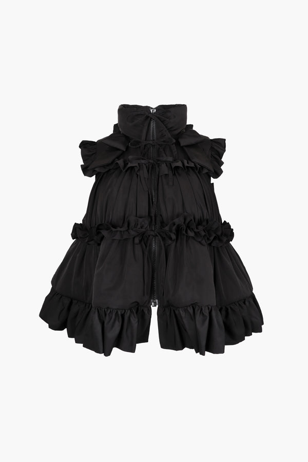 TRIFLE VEST IN BLACK