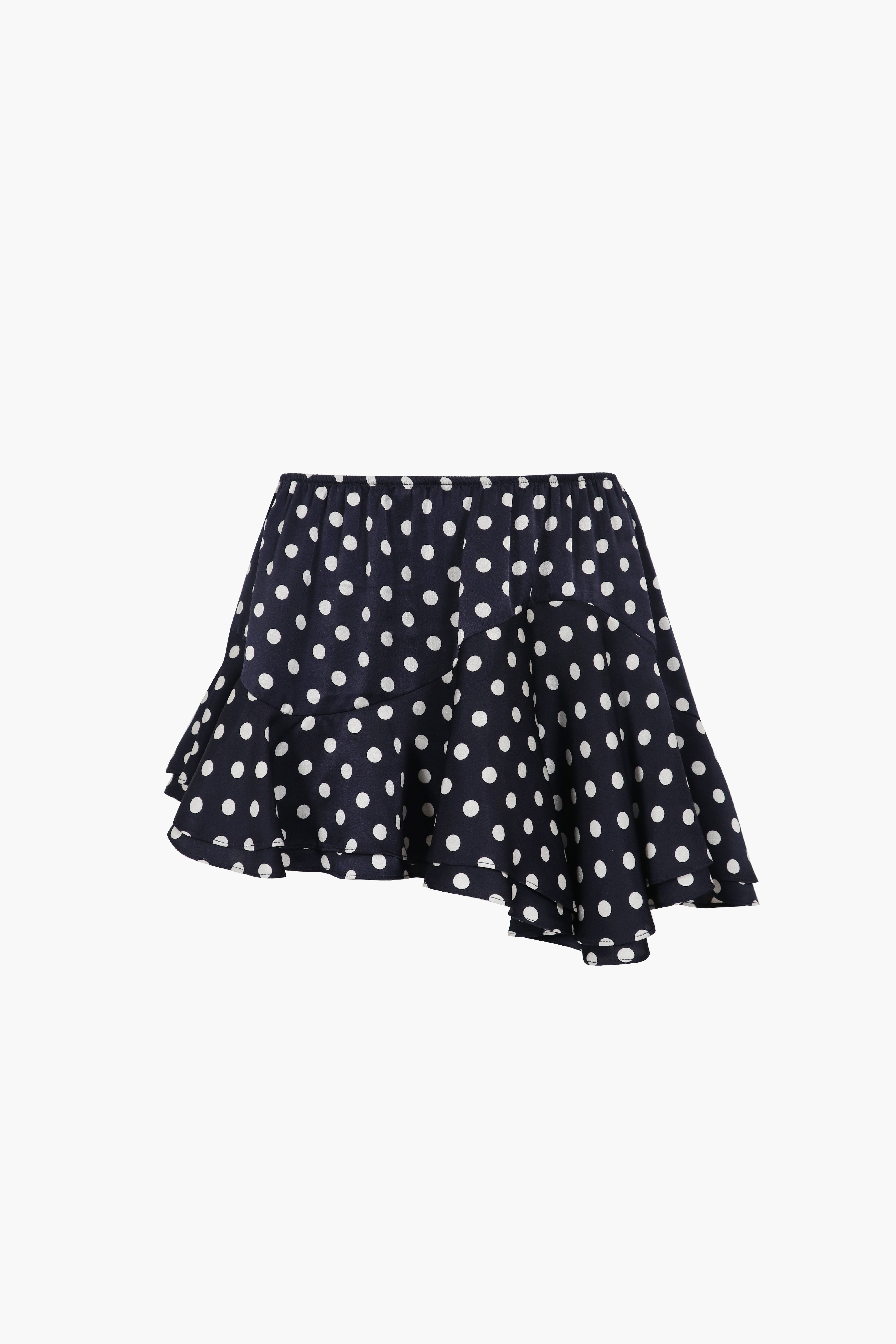 ZENO SKIRT IN NAVY POLKA DOT