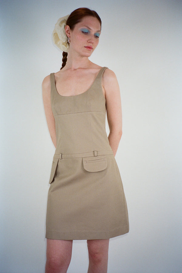 DARE DRESS IN KHAKI