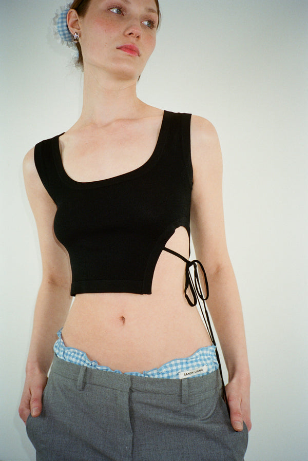 TEARS TOP IN BLACK