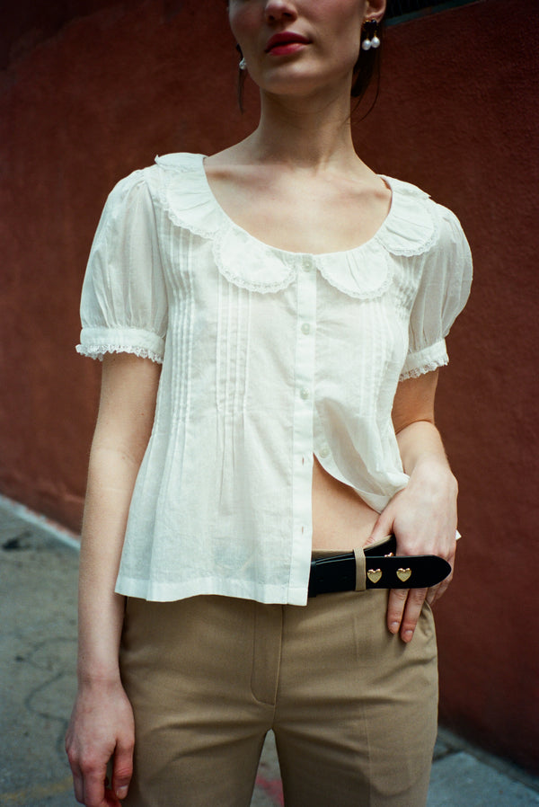 MARL TOP IN WHITE
