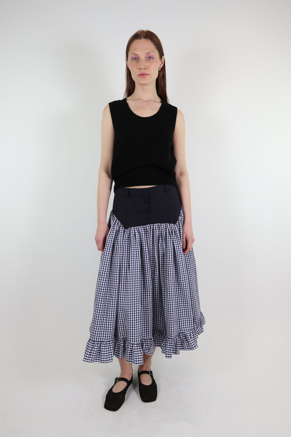 PETRONAS SKIRT IN NAVY