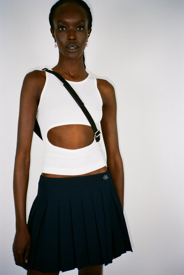 Riblet Tank in Blanc
