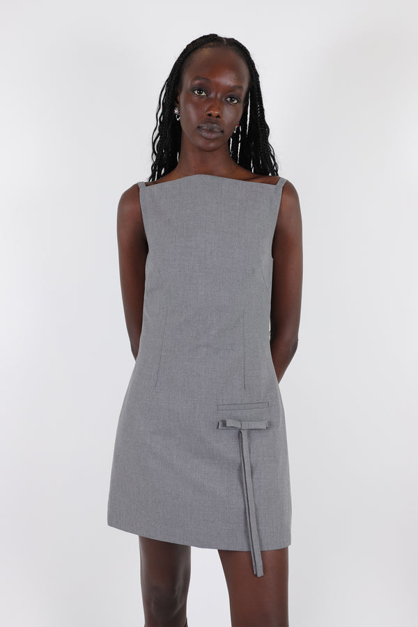 GRETCH DRESS IN ASH GREY