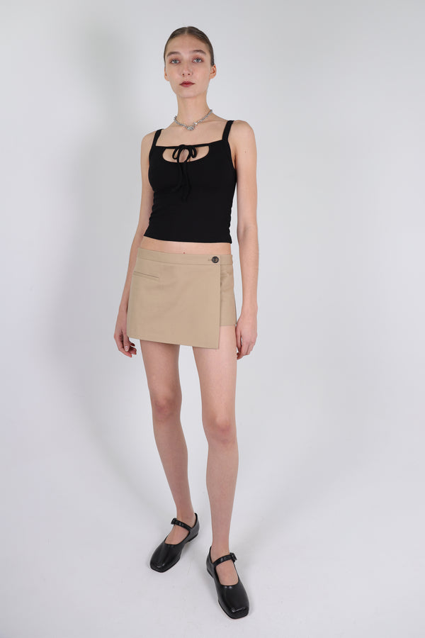 CLOVER SKORT IN GRAIN