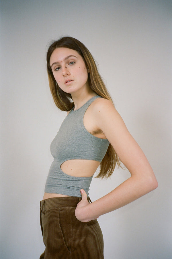 Slight Tank in Cloud Grey