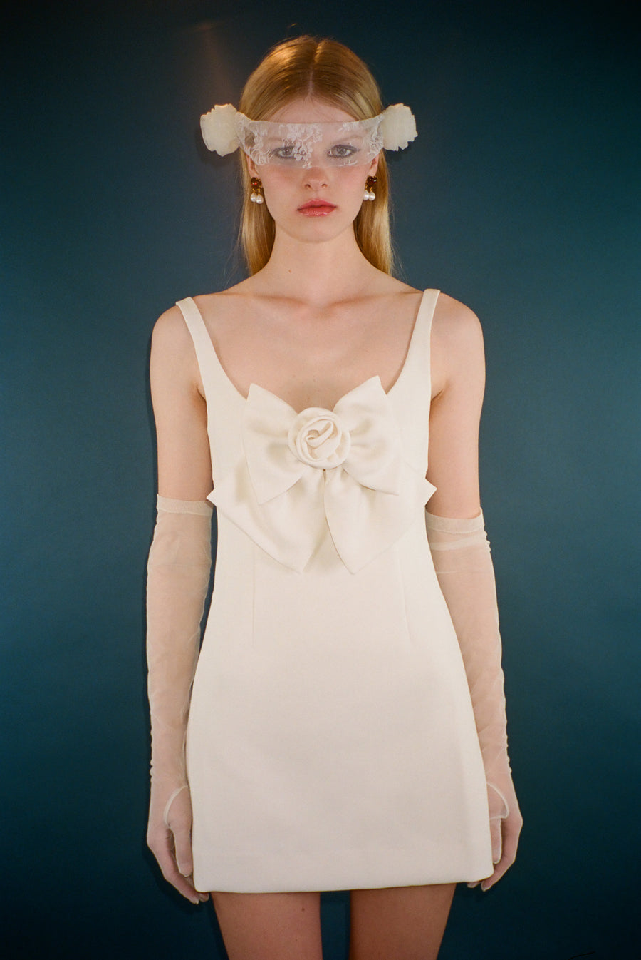 BANDIT EYE VEIL IN WHITE