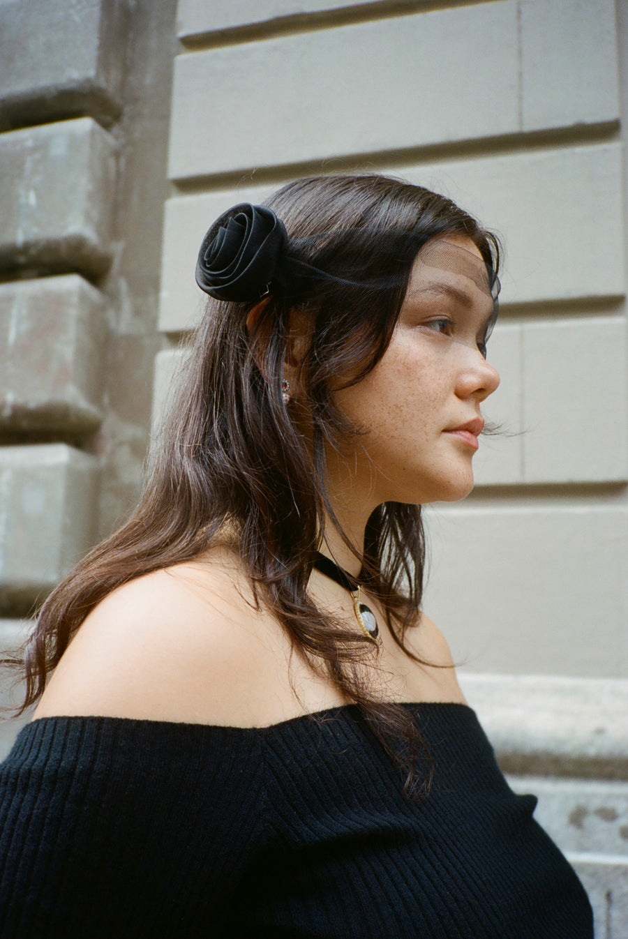 BANDIT EYE VEIL IN BLACK