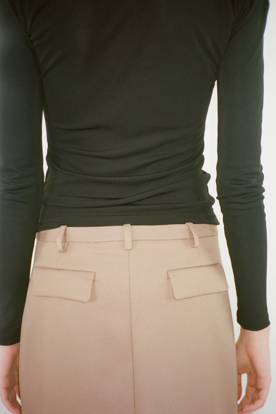 SOCKS SKIRT IN TAUPE