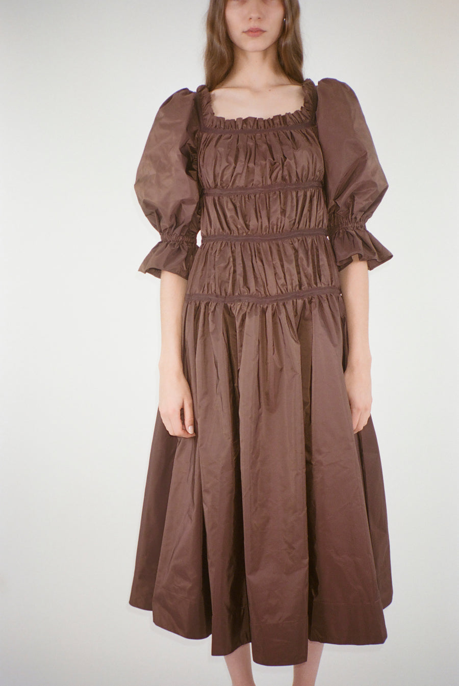 MAYMAY DRESS IN COFFEE
