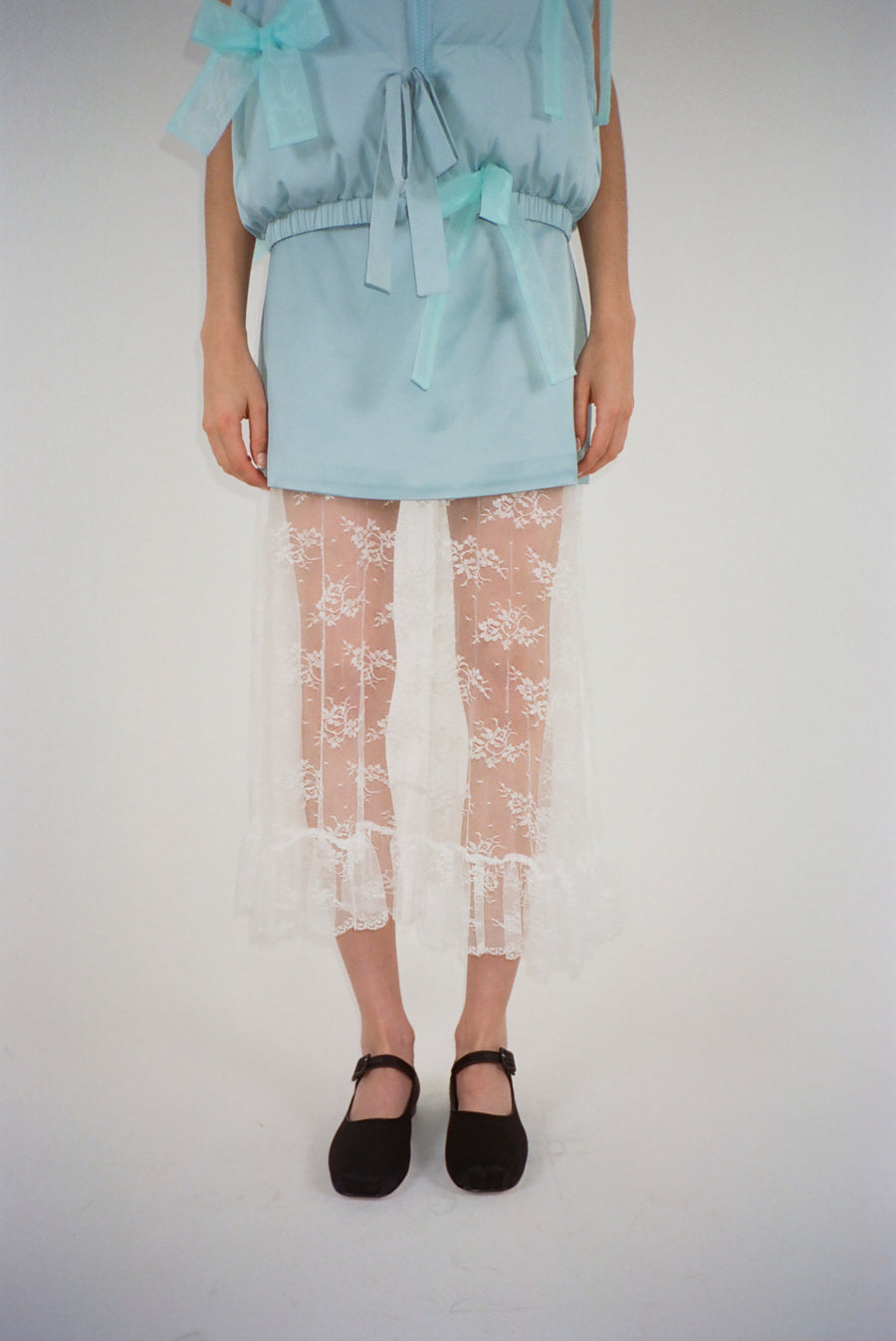 MEW SKIRT IN ICE BLUE