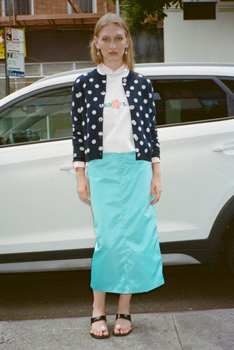 RAVENNA SKIRT IN TURQUOISE