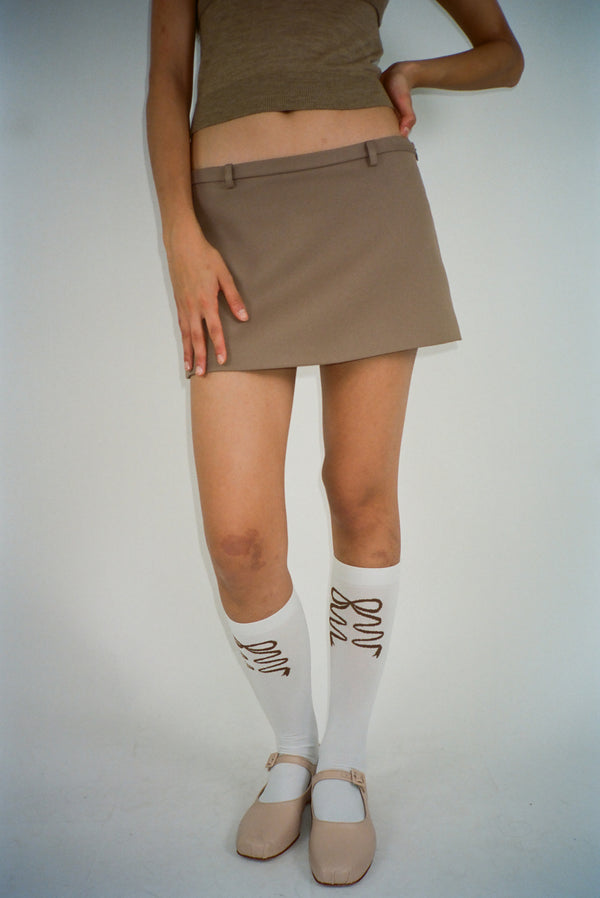 HOLLY SKIRT IN TAUPE