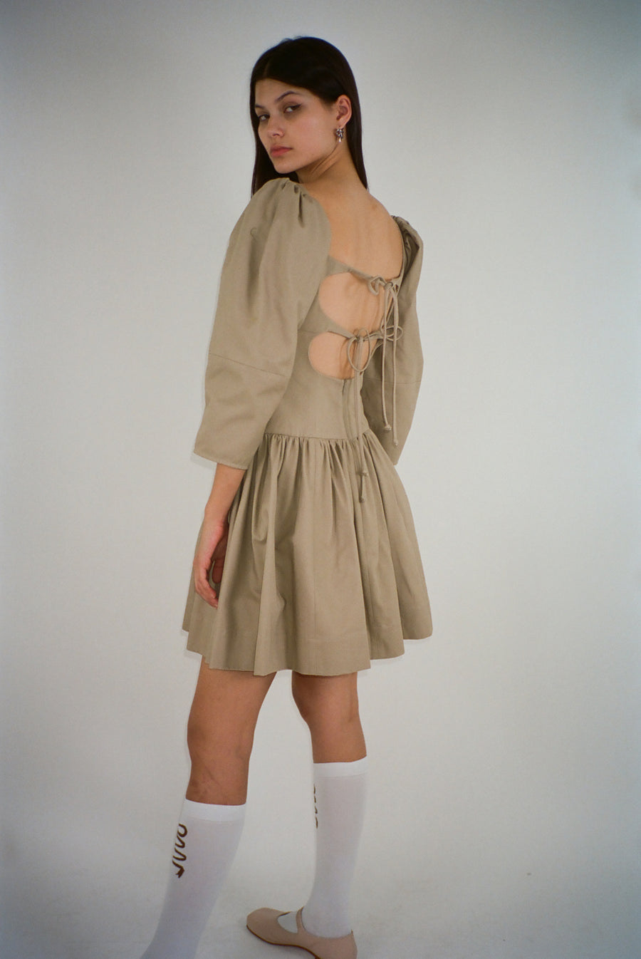 PEAR DRESS IN GRAIN