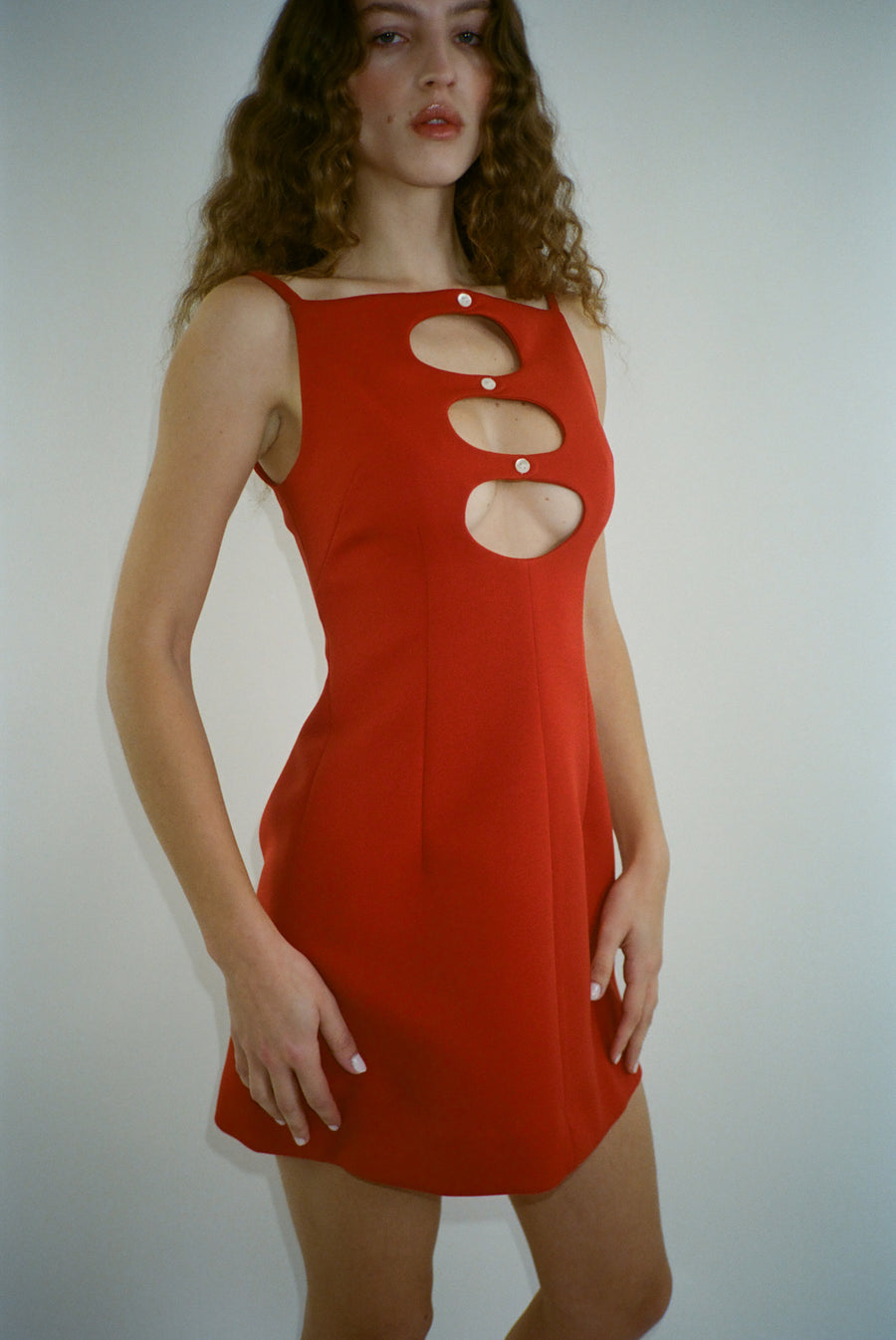 AMAN DRESS IN LIPSTICK