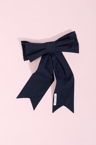 JUMBOW BARRETTE IN DARK NAVY