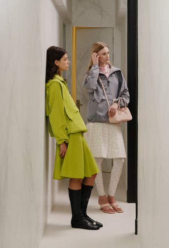 CONSTANCE SKIRT IN CHARTREUSE