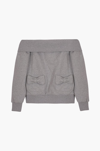 NESTON SWEATSHIRT IN HEATHER GREY
