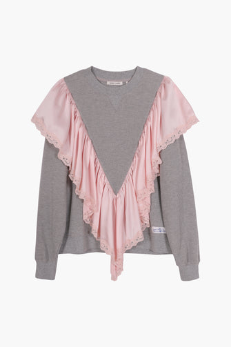 TUMBLE SWEATSHIRT IN GREY
