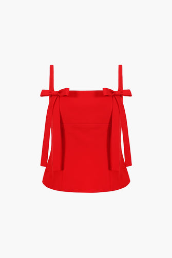 AMELIE TOP IN RED