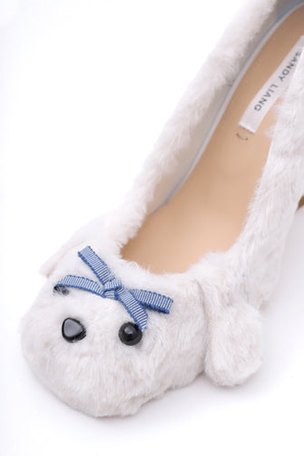 ANTOINETTE HEEL 100 IN WHITE