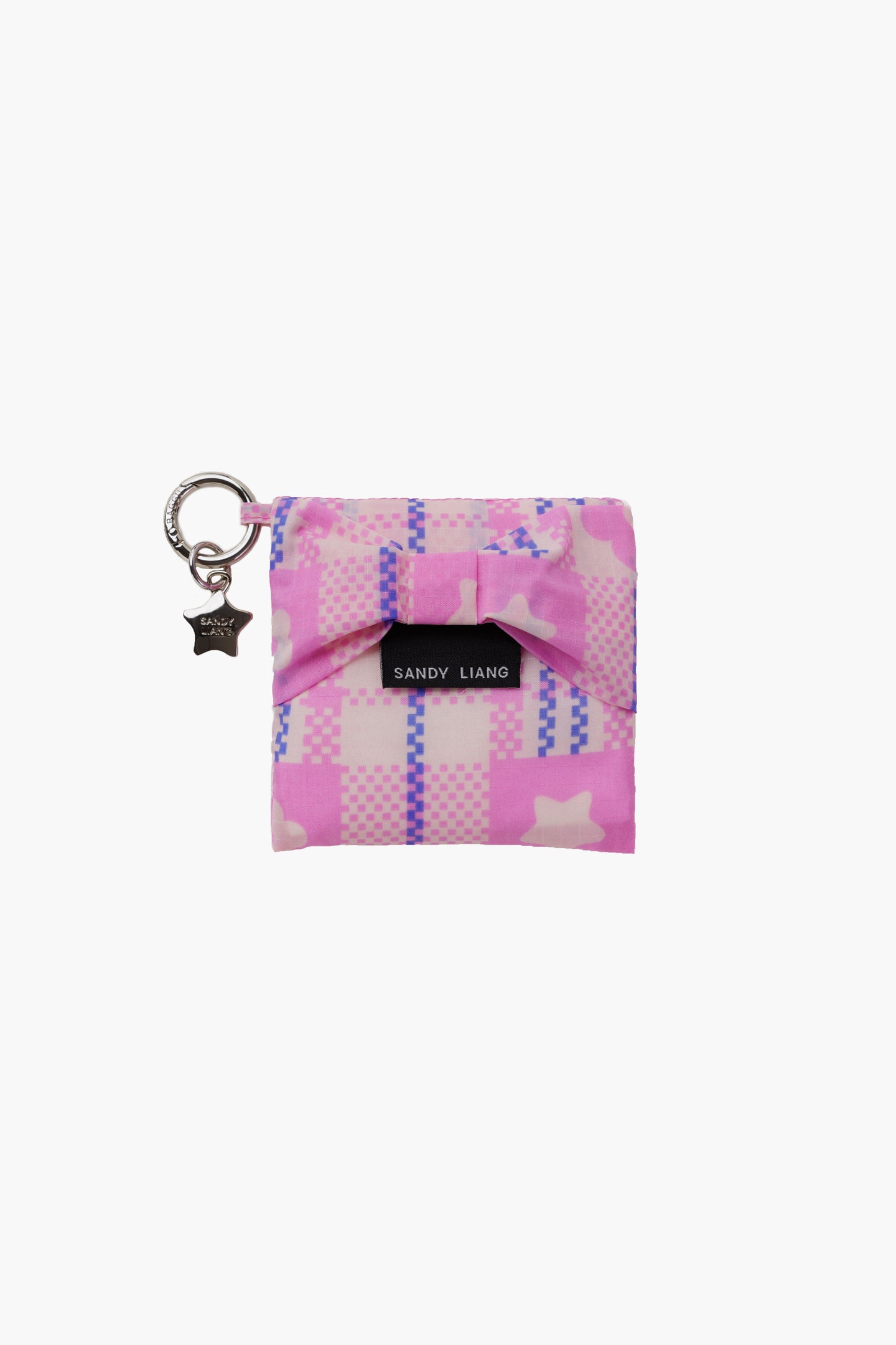 SL X BAGGU BABY BOW BAGGU IN MARKET PLAID PINK