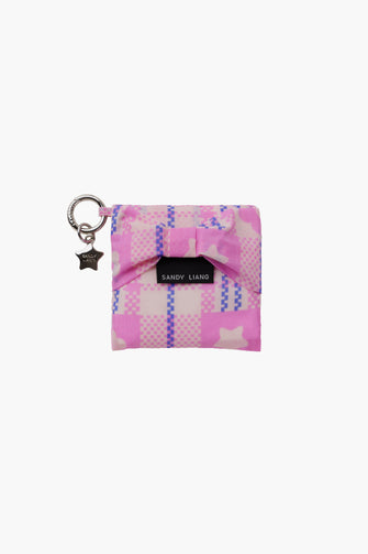SL X BAGGU BABY BOW BAGGU IN MARKET PLAID PINK