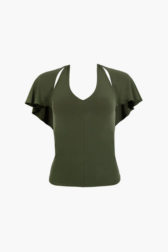 BELLINI TOP IN OLIVE