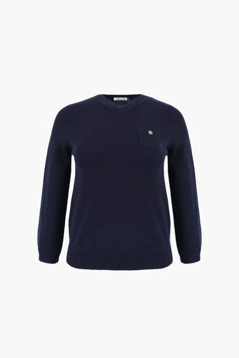 BISKY CASHMERE SWEATER IN NAVY