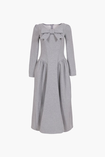 BRUSSELS DRESS IN HEATHER GREY