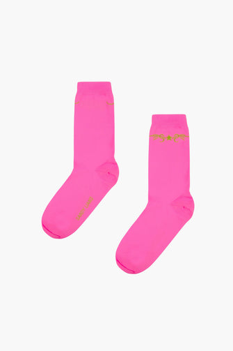 TATTOO SOCK IN NEON PINK