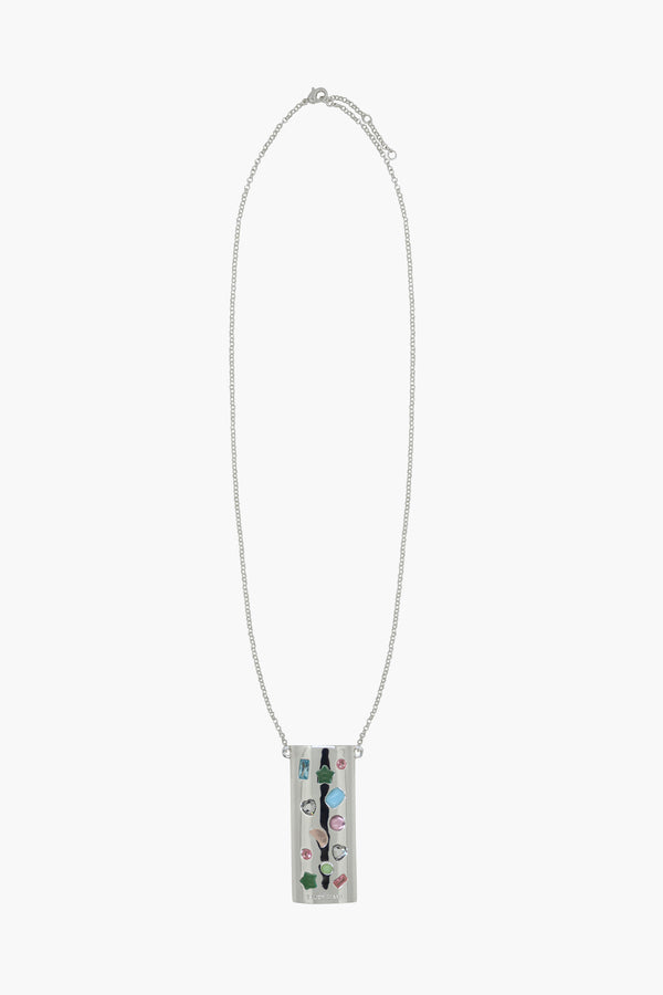 Sterling silver plated lighter holder necklace