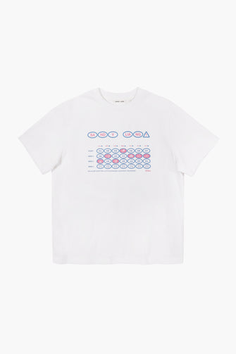 CALENDAR BOXY TEE IN WHITE