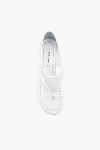 CLARK SANDAL IN WHITE NAPPA