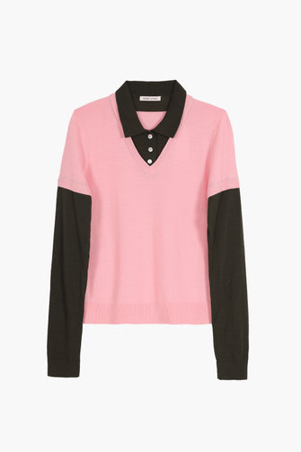 LOTTIE SWEATER IN PINK FERN