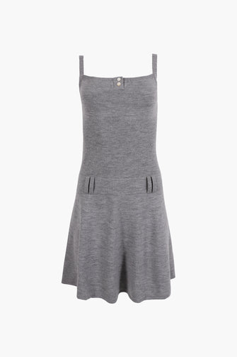 GLACE DRESS IN HEATHER GREY
