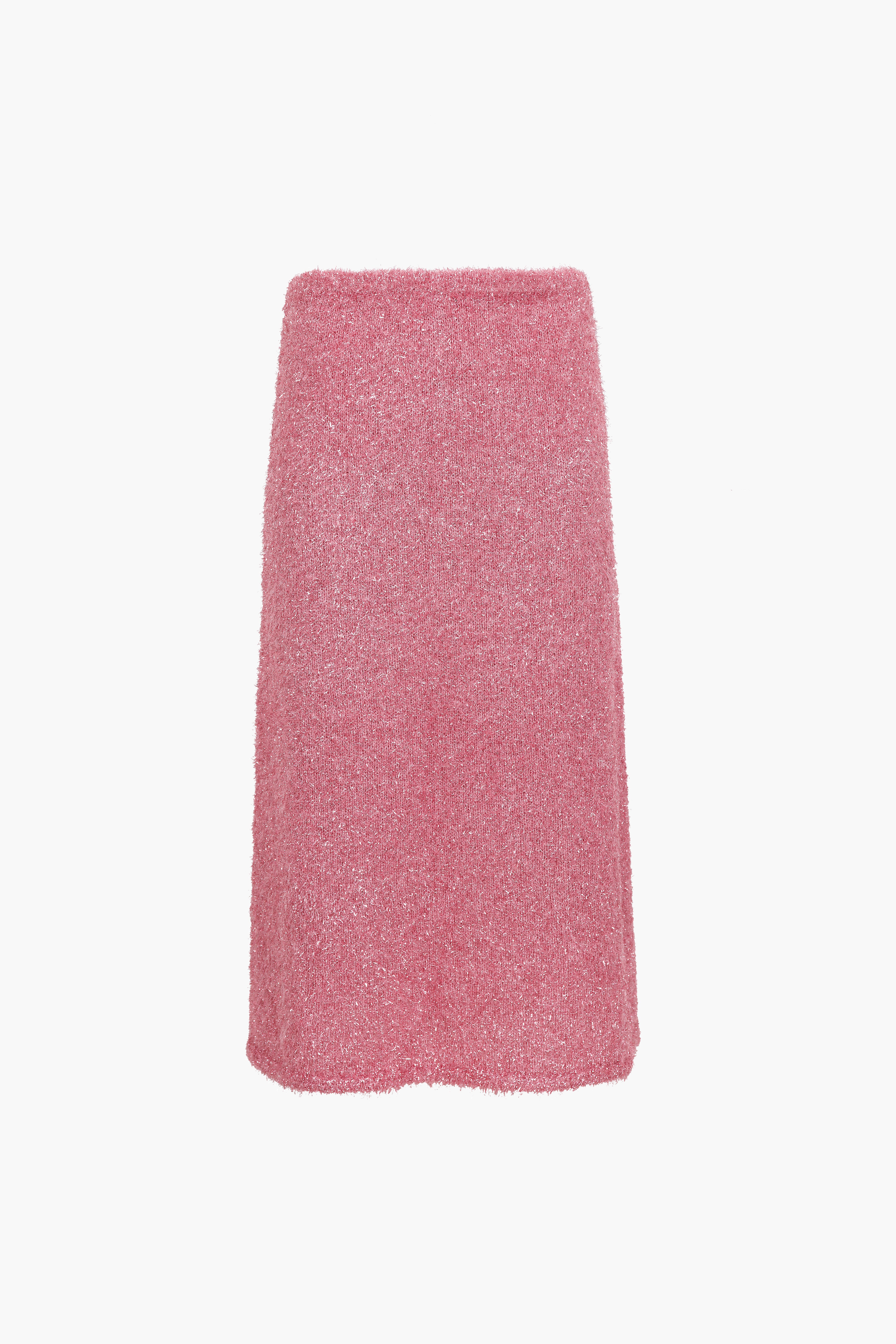 GREENWICH KNIT SKIRT IN PINK TINSEL