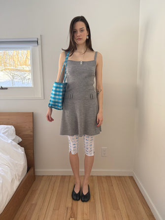 GLACE DRESS IN HEATHER GREY