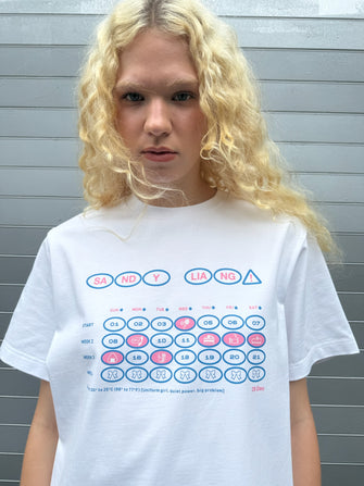 CALENDAR BOXY TEE IN WHITE