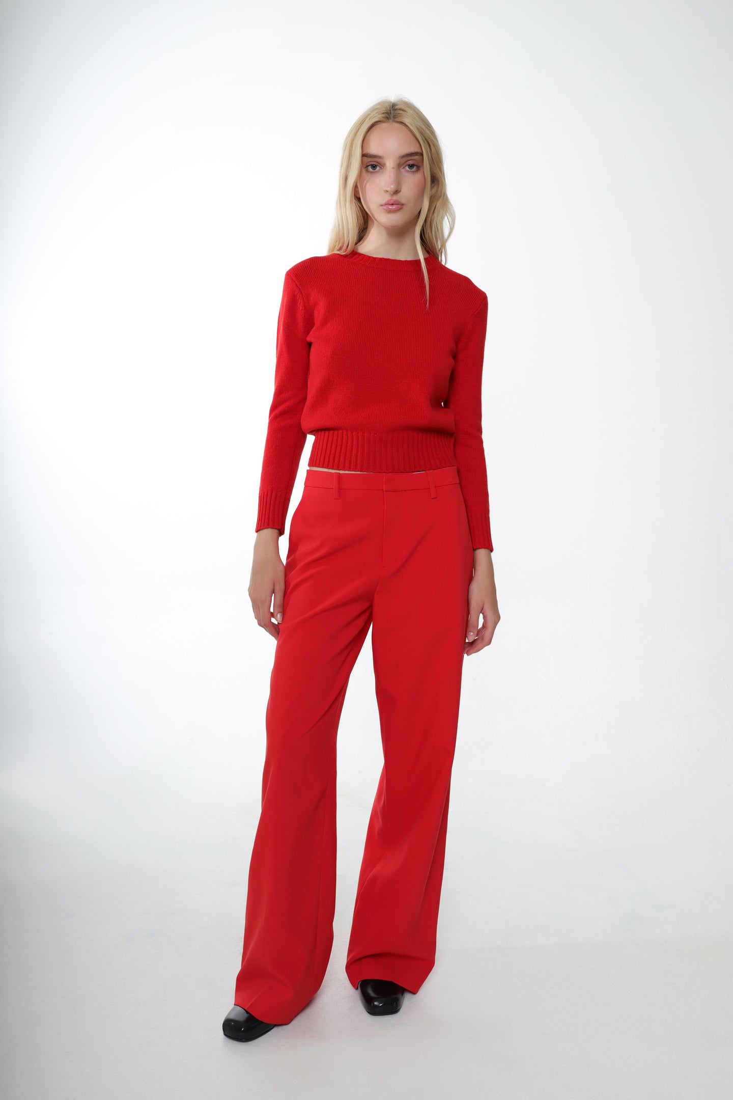 GLASS PANT IN RED