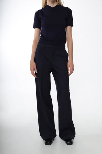 GLASS PANT IN NAVY