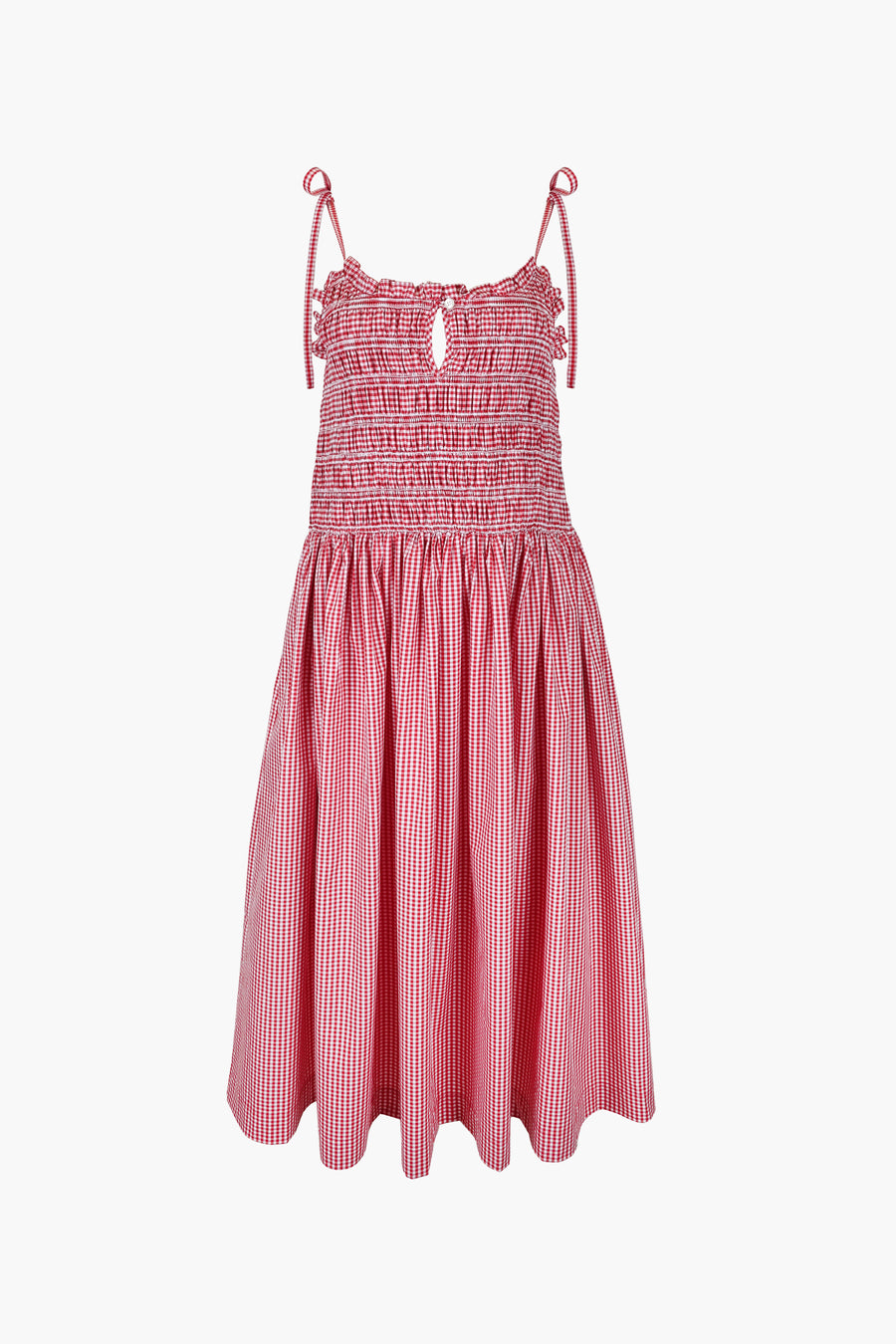 KANTEEN DRESS IN RED GINGHAM