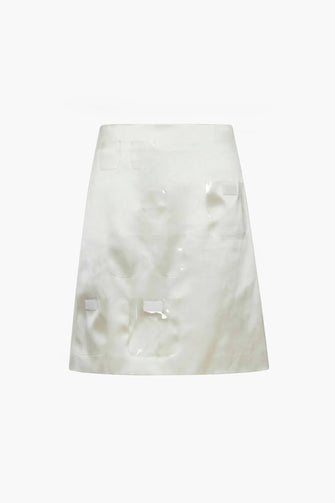 KEEPS SKIRT IN CHAMPAGNE SATIN
