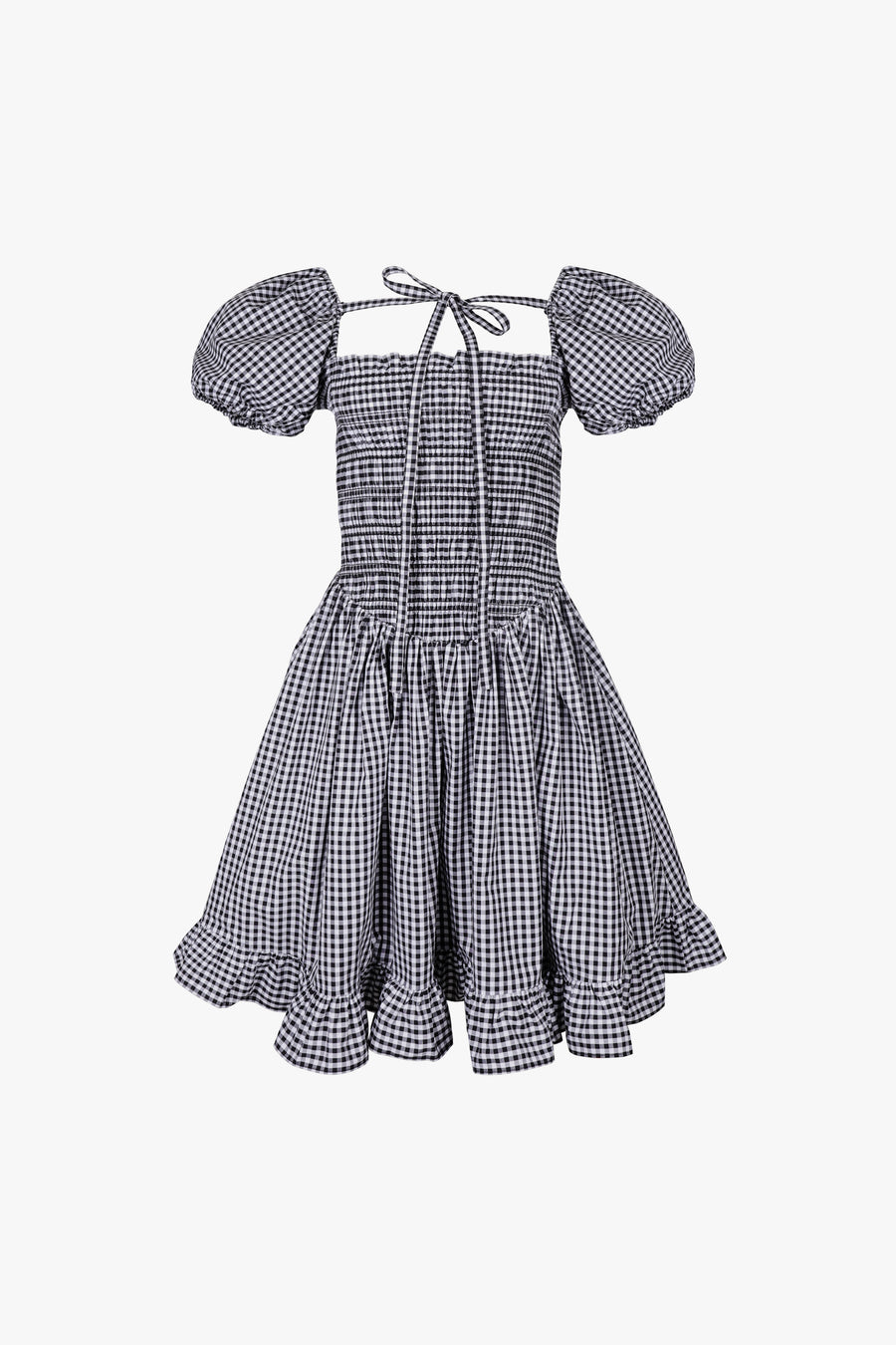 KLEEN DRESS IN BLACK GINGHAM