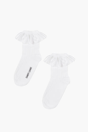LAMPSHADE SOCK IN WHITE